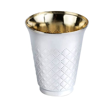 Smarty Had A Party 5 oz. Shiny Metallic Aluminum Silver Round Plastic Kiddush Cups (300 Cups), 300PK 2688-CASE